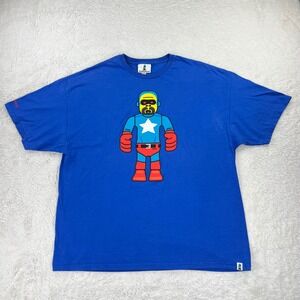 Kidrobot Tokidoki T Shirt Men's 2XL Blue Graphic Tee‎ Limited Edition Peecol'